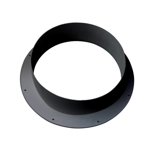 Plastic flange duct mounting plate