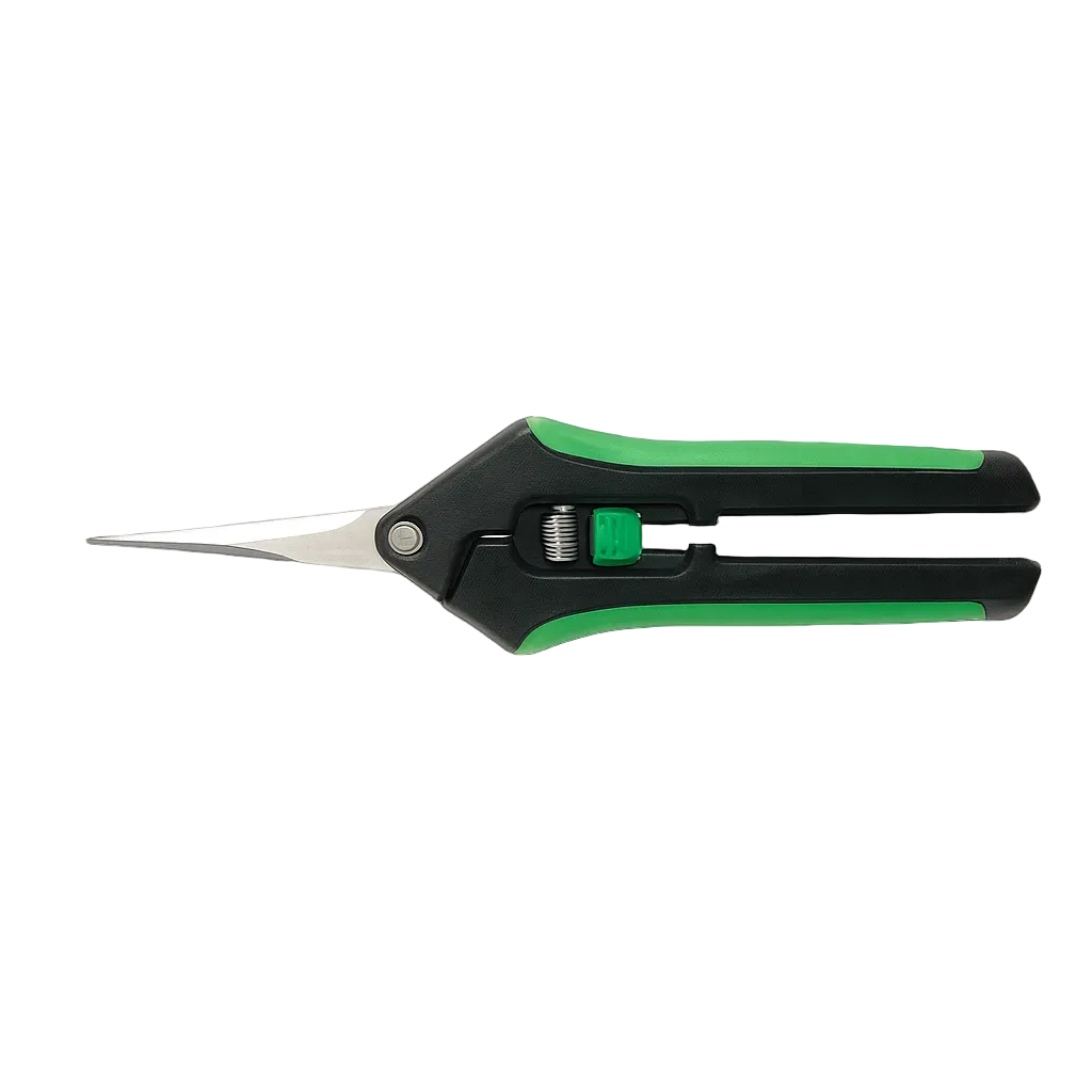 Bending scissors for detailed plant cutting