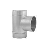 Metal T-piece duct connector