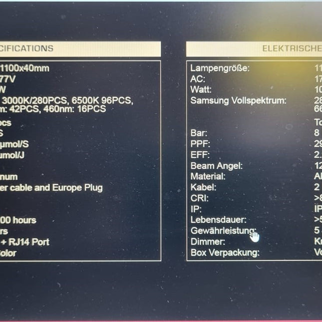 Lux-Helios Pro 1000W – 2,95 μmol