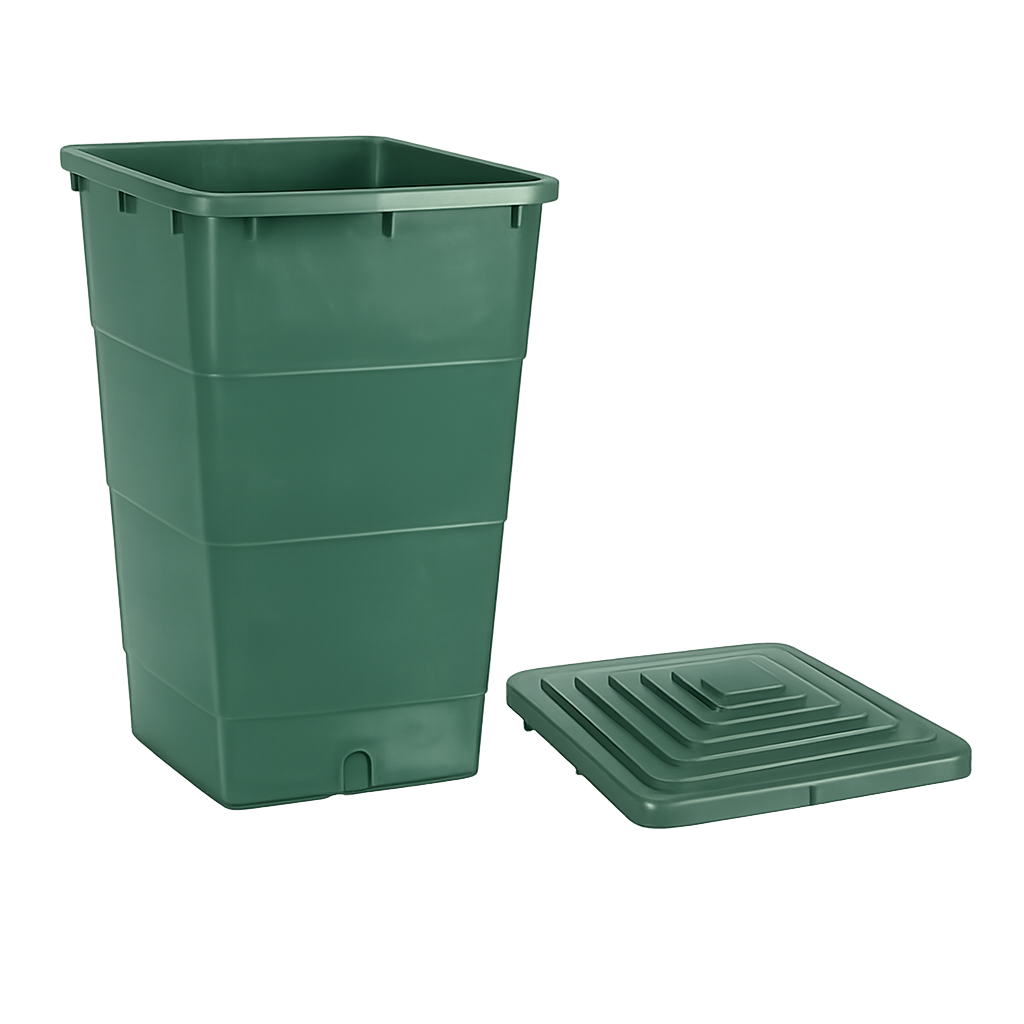 Water Barrel Square + Cover