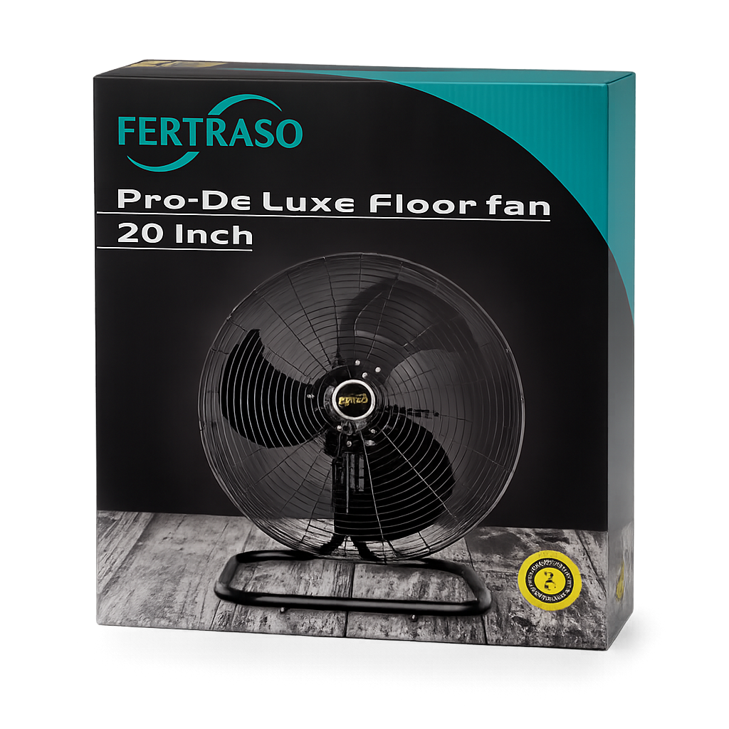 Fertraso Pro-De Luxe Floor Fan – 45cm/50cm – 3 Speed