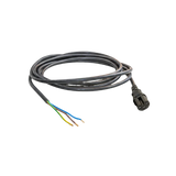 IEC Cable Male 5m power cable with black insulated wires and three color-coded inner wires.